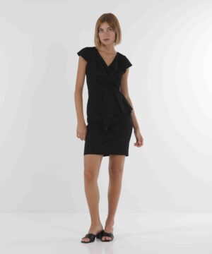 MIMÌ MUÀ Firenze FFAI-4334 Abito a tubino in crepe nero