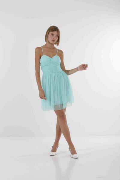 MIMÌ MUÀ Firenze MRAI-4350 Abito corto in tulle verde