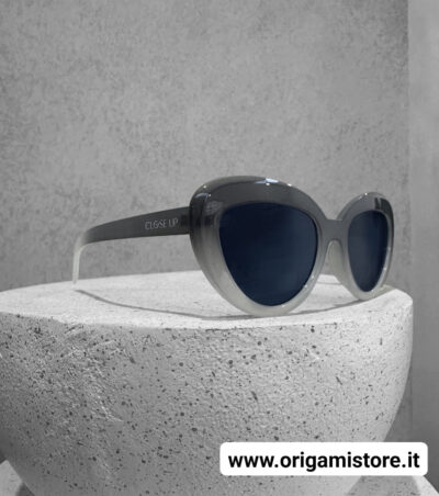 Close Up SG009 Occhiali da sole ovali degradè grigio