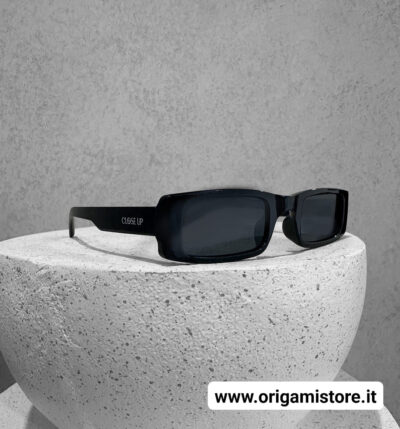 Close Up SG013 Occhiali da sole rettangolari nero
