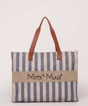 MIMÌ MUÀ Firenze M8-X200841 Shopper denim a righe in canvas