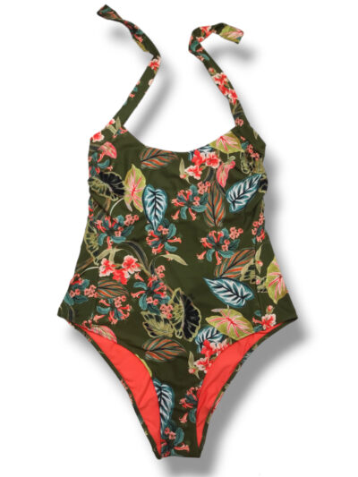 LIU JO VA4097J6448 Costume intero ferretto verde stampa jungle