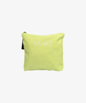 LIU JO VA4204T0300 Beauty case in tela verde con logo