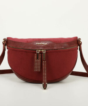 MIMÌ MUÀ Firenze M8-H200966 Borsa marsupio bordeaux in camoscio