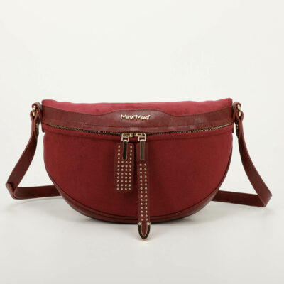 MIMÌ MUÀ Firenze M8-H200966 Borsa marsupio bordeaux in camoscio