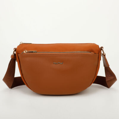 MIMÌ MUÀ Firenze M8-Y200955 Tracolla in nylon cuoio dettaglio similpelle