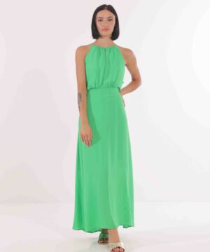 MIMÌ MUÀ Firenze MSAI-4338 Abito lungo verde menta