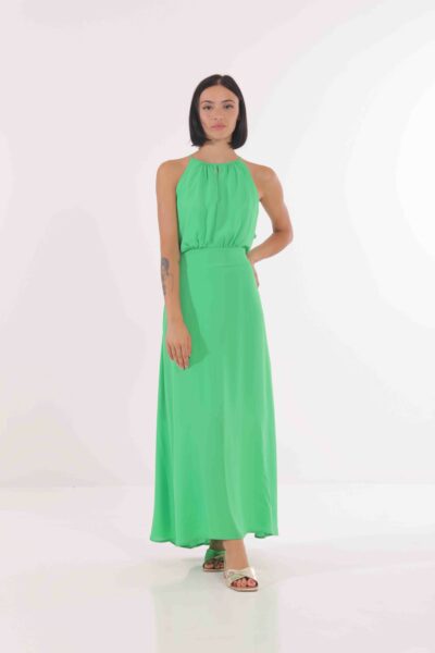 MIMÌ MUÀ Firenze MSAI-4338 Abito lungo verde menta