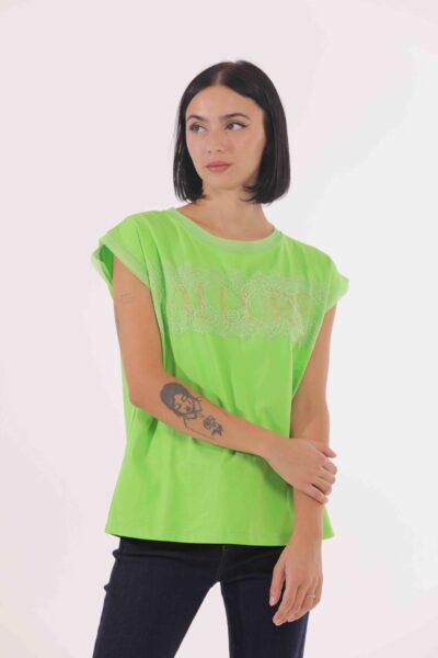 MIMÌ MUÀ Firenze SFAI-1696 T-shirt verde "allure"