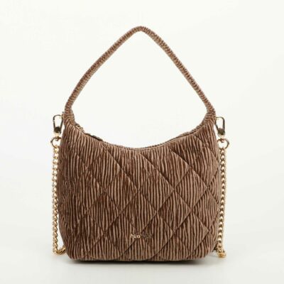 MIMÌ MUÀ Firenze M8-H200985 Borsa bronzo effetto velluto