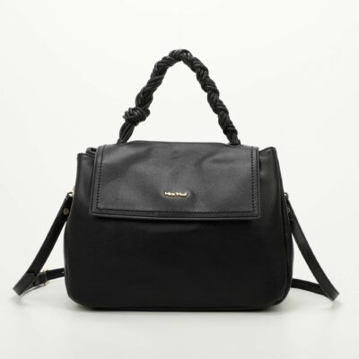 MIMÌ MUÀ Firenze M8-Y201037 Borsa nero con manico a intreccio