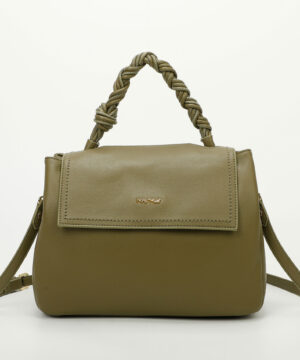 MIMÌ MUÀ Firenze M8-Y201037 Borsa verde manico a intreccio
