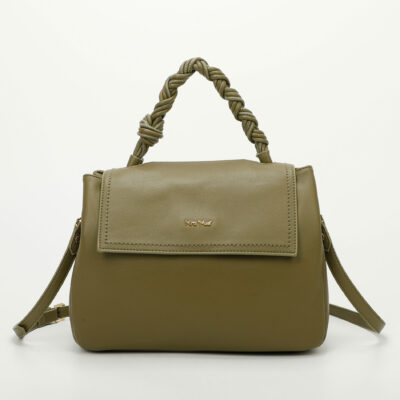 MIMÌ MUÀ Firenze M8-Y201037 Borsa verde manico a intreccio