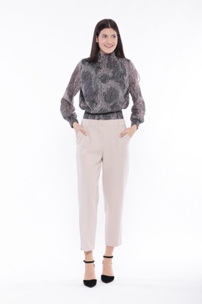 MIMÌ MUÀ Firenze MRAL-2718 Pantalone sigaretta panna