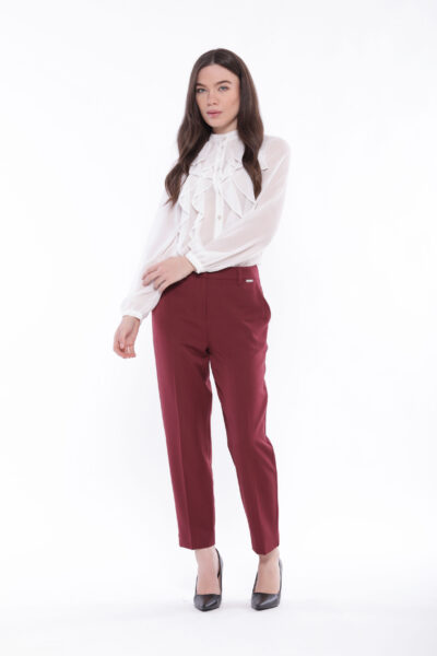 MIMÌ MUÀ Firenze MRAL-2718 Pantalone sigaretta bordeaux