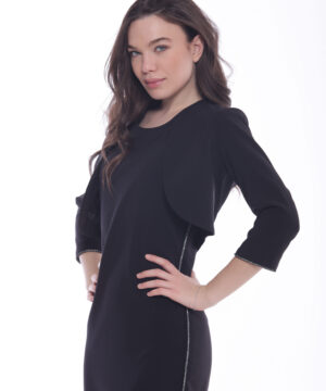 MIMÌ MUÀ Firenze MRAL-6486 Giacca corta nero con strass