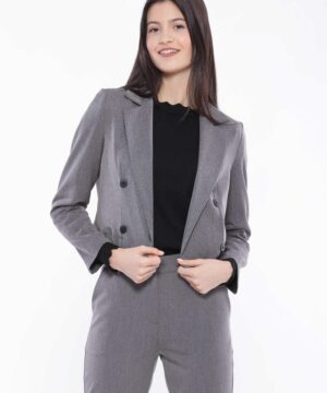 MIMÌ MUÀ Firenze MRAL-6487 Giacca corta glitterata grigio