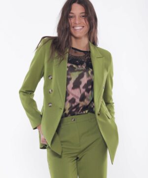 MIMÌ MUÀ Firenze MRAL-6491 Giacca doppiopetto verde