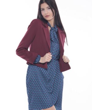 MIMÌ MUÀ Firenze MRAL-6492 Giacca cropped bordeaux