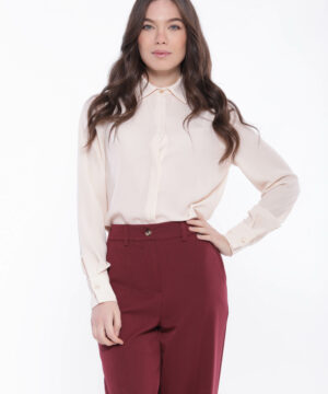 MIMÌ MUÀ Firenze MSAL-1737 Camicia cipria in georgette