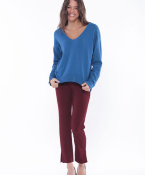 MIMÌ MUÀ Firenze MSAL-2699 Pantalone sigaretta bordeaux