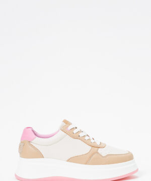TWINSET 242LIP010 Sneakers color block bianco rosa