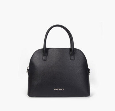 VIVIENNE D V083 Borsa a mano saffiano nero
