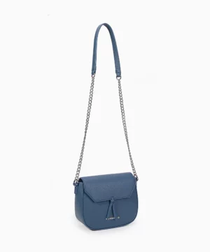 VIVIENNE D V095 Borsa a tracolla blu con patta
