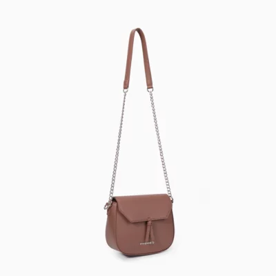 VIVIENNE D V095 Borsa a tracolla marrone con patta