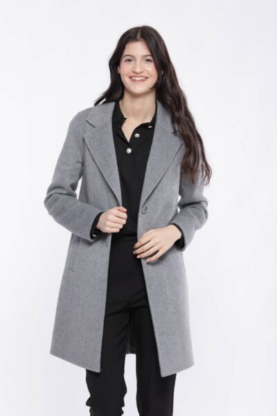 MIMÌ MUÀ Firenze NDAL-6510 Cappotto baronetto grigio