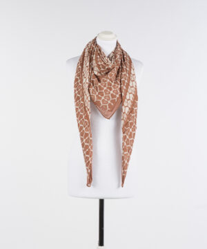 TWINSET 242LI4AYY Kefiah stampa a cuori bicolore