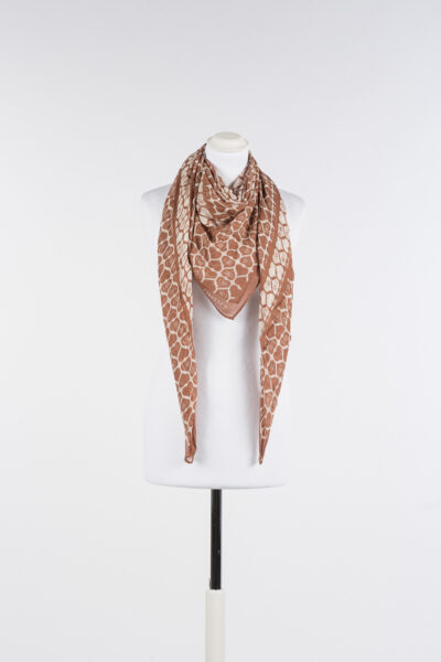 TWINSET 242LI4AYY Kefiah stampa a cuori bicolore