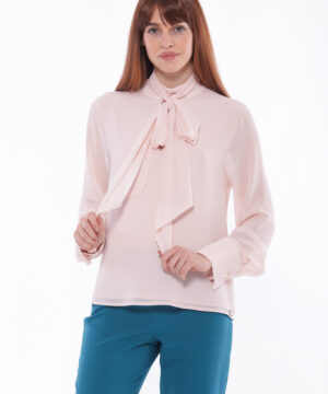 MIMÌ MUÀ Firenze ESAL-1732 Blusa cipria con fusciacca