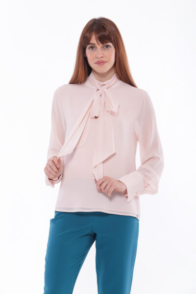 MIMÌ MUÀ Firenze ESAL-1732 Blusa cipria con fusciacca