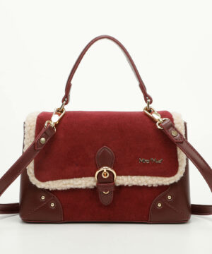MIMÌ MUÀ Firenze M8-J201022 Borsa a mano bordeaux montone