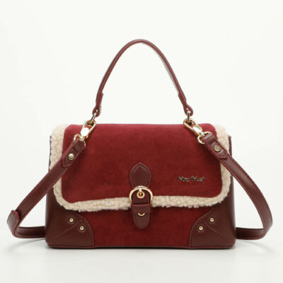 MIMÌ MUÀ Firenze M8-J201022 Borsa a mano bordeaux montone