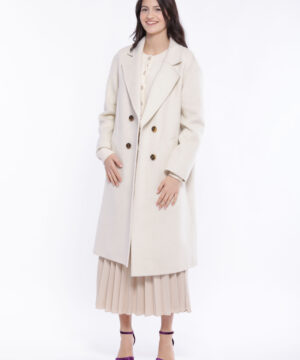 MIMÌ MUÀ Firenze NDAL-6508 Cappotto lungo panna