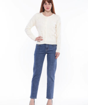 MIMÌ MUÀ Firenze ZDAL-2724 Jeans a sigaretta blu medio