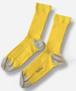 MAX MARA Cordoba Calzino corto giallo con lurex