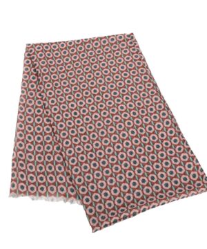 MIMÌ MUÀ Firenze STAL-9014 Foulard coccio fantasia geometrica
