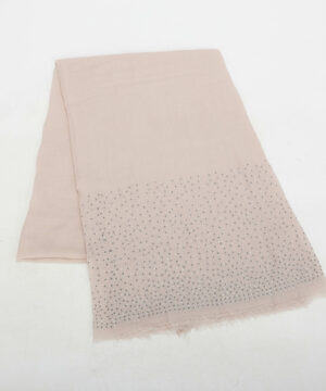 MIMÌ MUÀ Firenze STAL-9025 Foulard cipria con strass