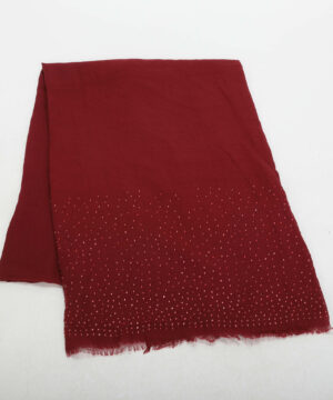 MIMÌ MUÀ Firenze STAL-9025 Foulard bordeaux con strass