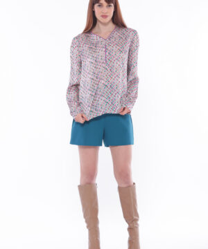 MIMÌ MUÀ Firenze ESAL-2688 Pantalone short tecnico ottanio