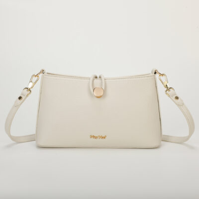 MIMÌ MUÀ Firenze M8-J201111 Borsa a tracolla bianco chiusura bottone