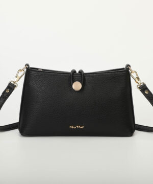 MIMÌ MUÀ Firenze M8-J201111 Borsa a tracolla nero chiusura bottone