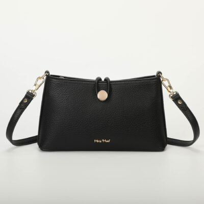 MIMÌ MUÀ Firenze M8-J201111 Borsa a tracolla nero chiusura bottone