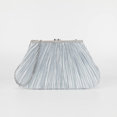 MIMÌ MUÀ Firenze M8-M201092 Clutch morbida in raso argento