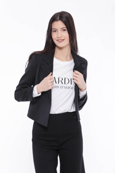 MIMÌ MUÀ Firenze MRAL-6492 Giacca cropped nero