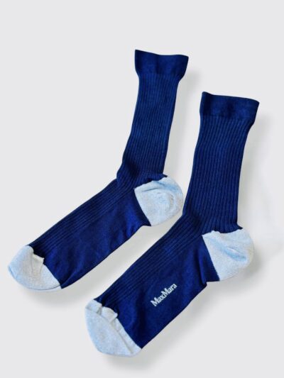 MAX MARA Cordoba Calzino corto blu con lurex