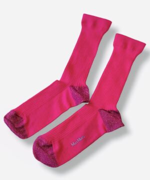 MAX MARA Cordoba Calzino corto fucsia con lurex